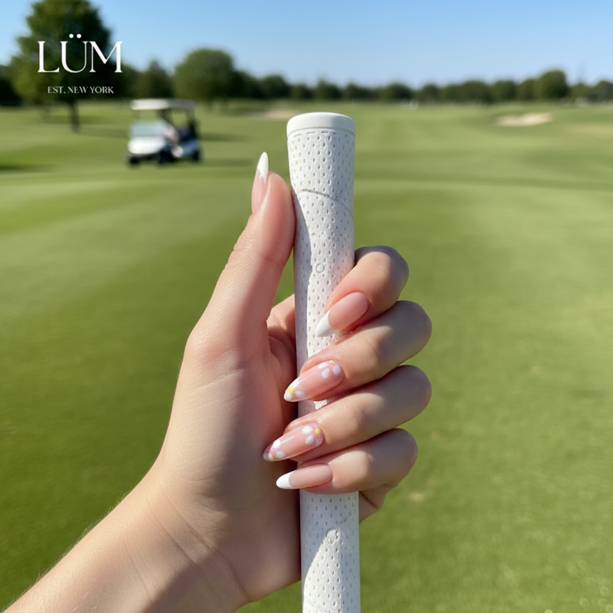 French White, Pink, Flowers - Almond Long