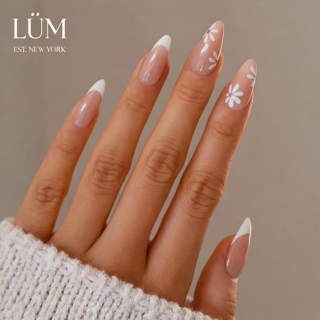 French White Flowers - Almond Long