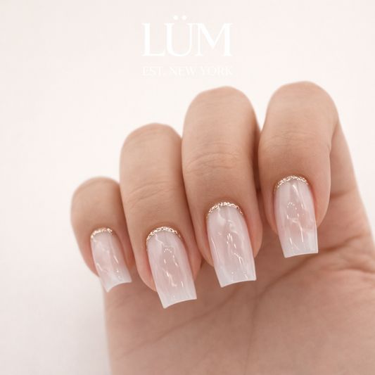 Marble and Gold - Square Rounded Medium