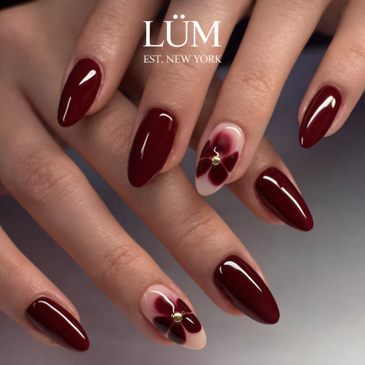 Dark Cherry - Almond Long Pearl On