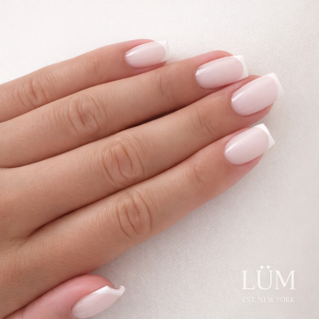The Cream Dream - Short Square French - Transparent Base
