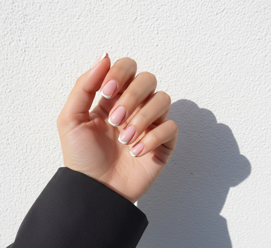 Short French Slightly Sparkly - Short Square